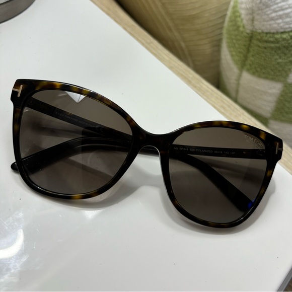 Tom Ford Sunglasses Cat Eye Tortoise Shell Polarized Ani TF844 - Picture 5 of 8